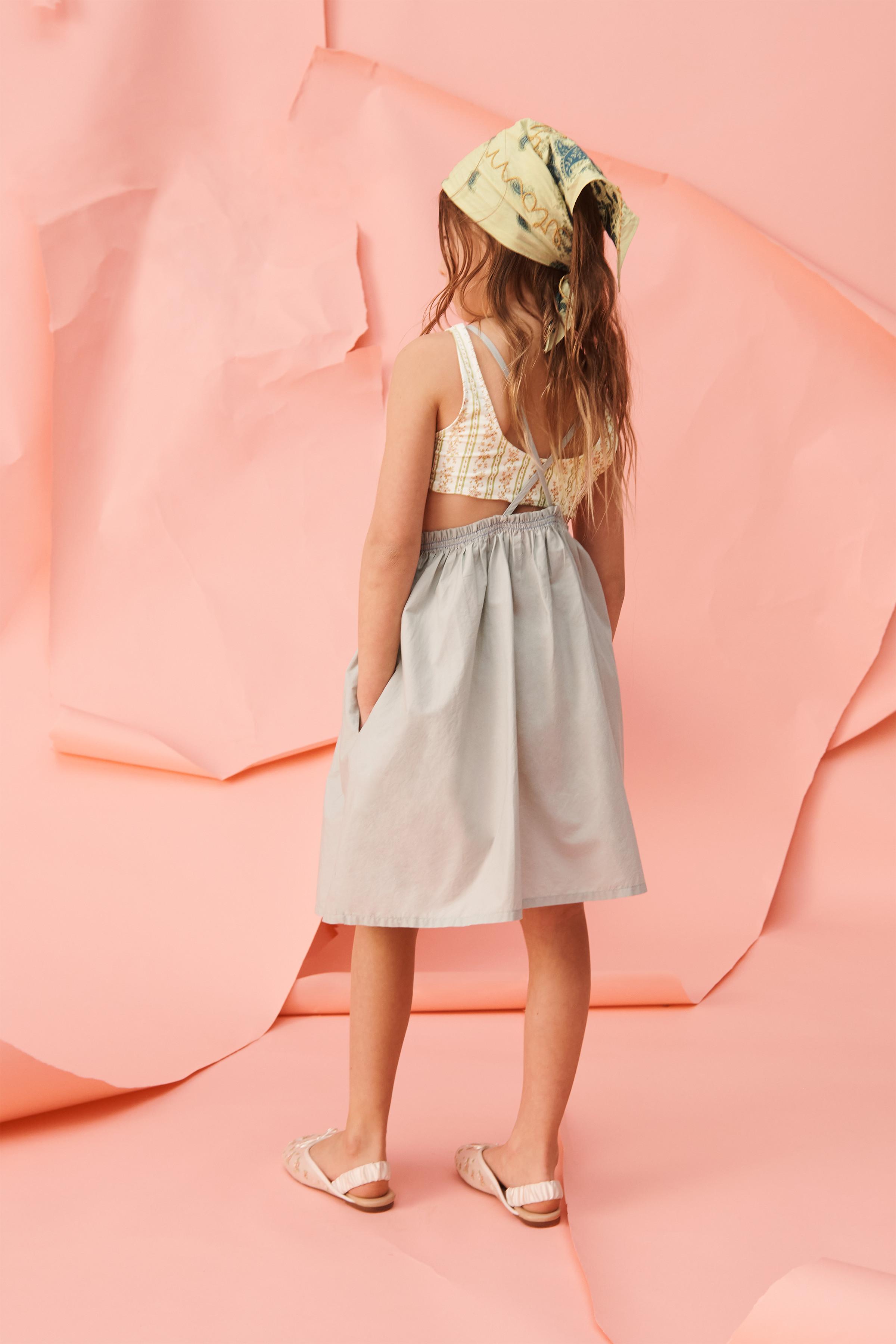 LIMITED EDITION EMBROIDERED FLORAL PINAFORE DRESS